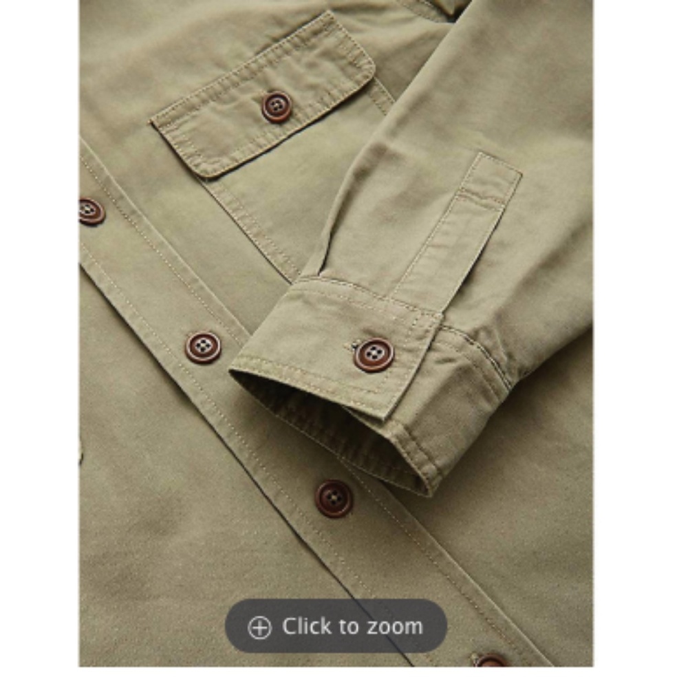 Faherty Blanket Lined CPO Jacket in Olive - Picture 4 of 6